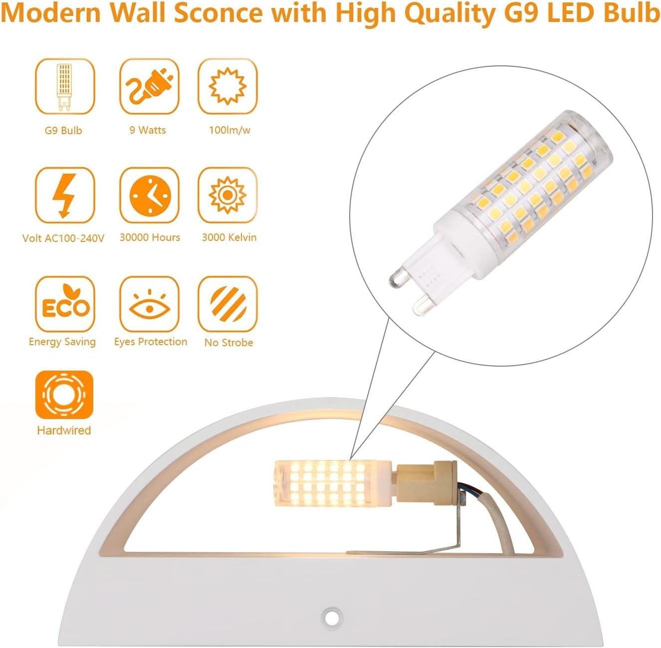 Aluminum Modern Indoor LED Wall Sconce Interior Wall Lights 1 Pack Hardwired …