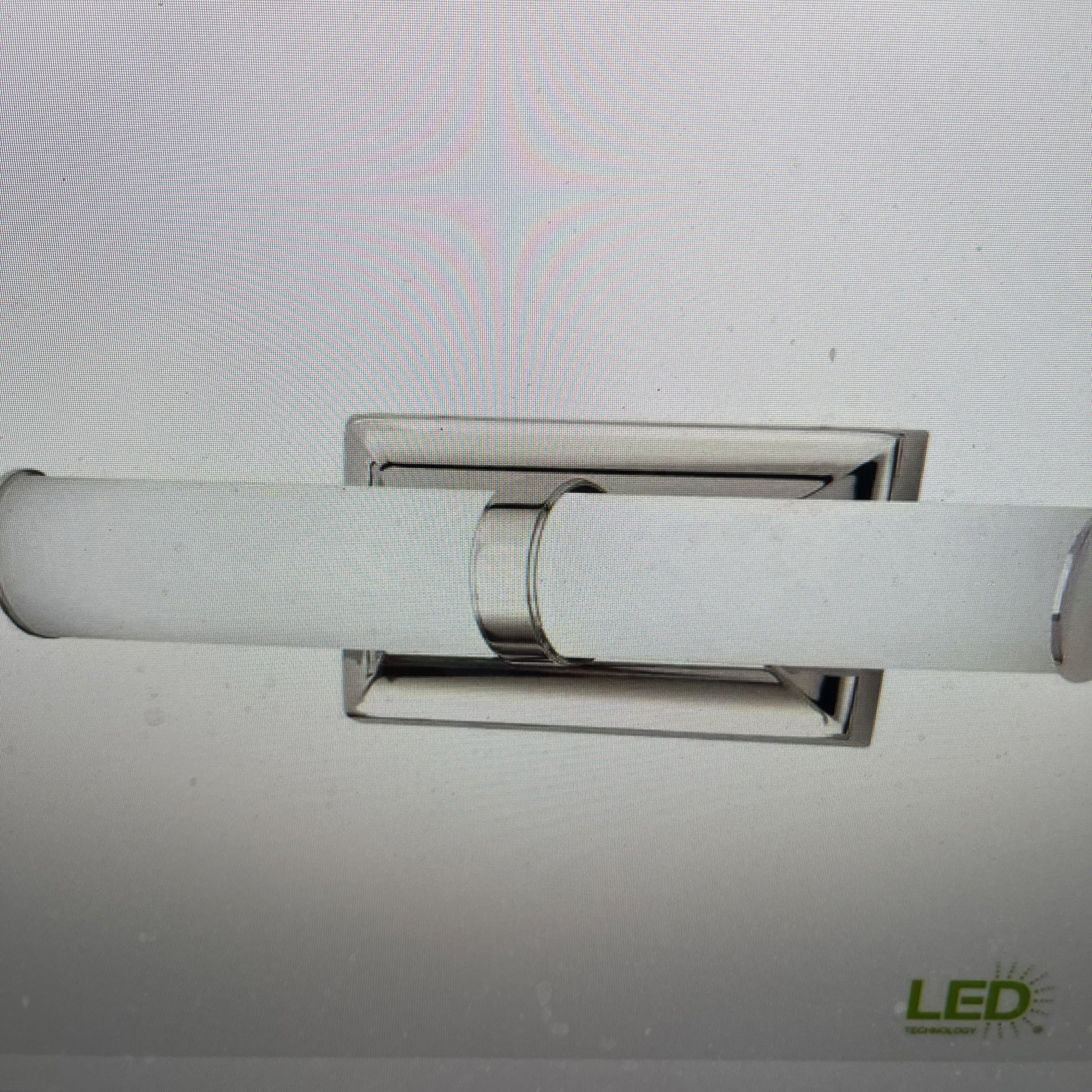 HOME DECORATORS Rolande 60-Watt Equivalent Polished Nickel LED Vanity Lights