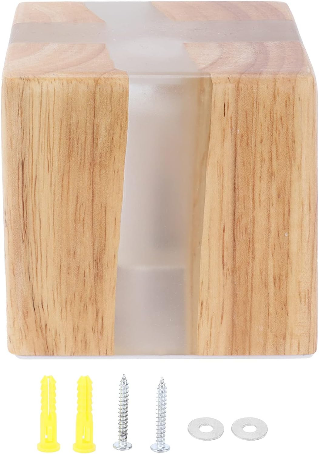 Rustic LED Wall Sconce – Cracked Wood Grain Night Light 3000K Warm White