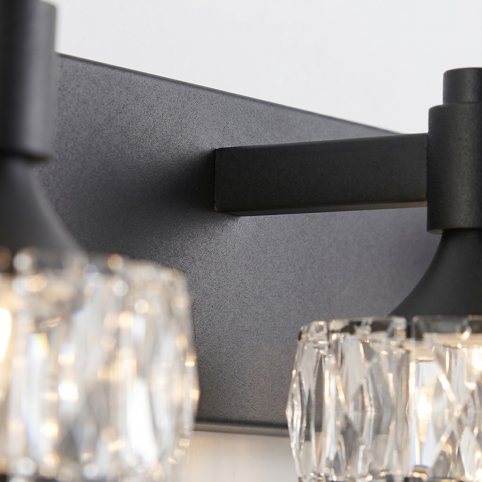 36» Vanity Light 5 Lights LED Bathroom Mirror Wall Sconce Fixture Crystal Shade