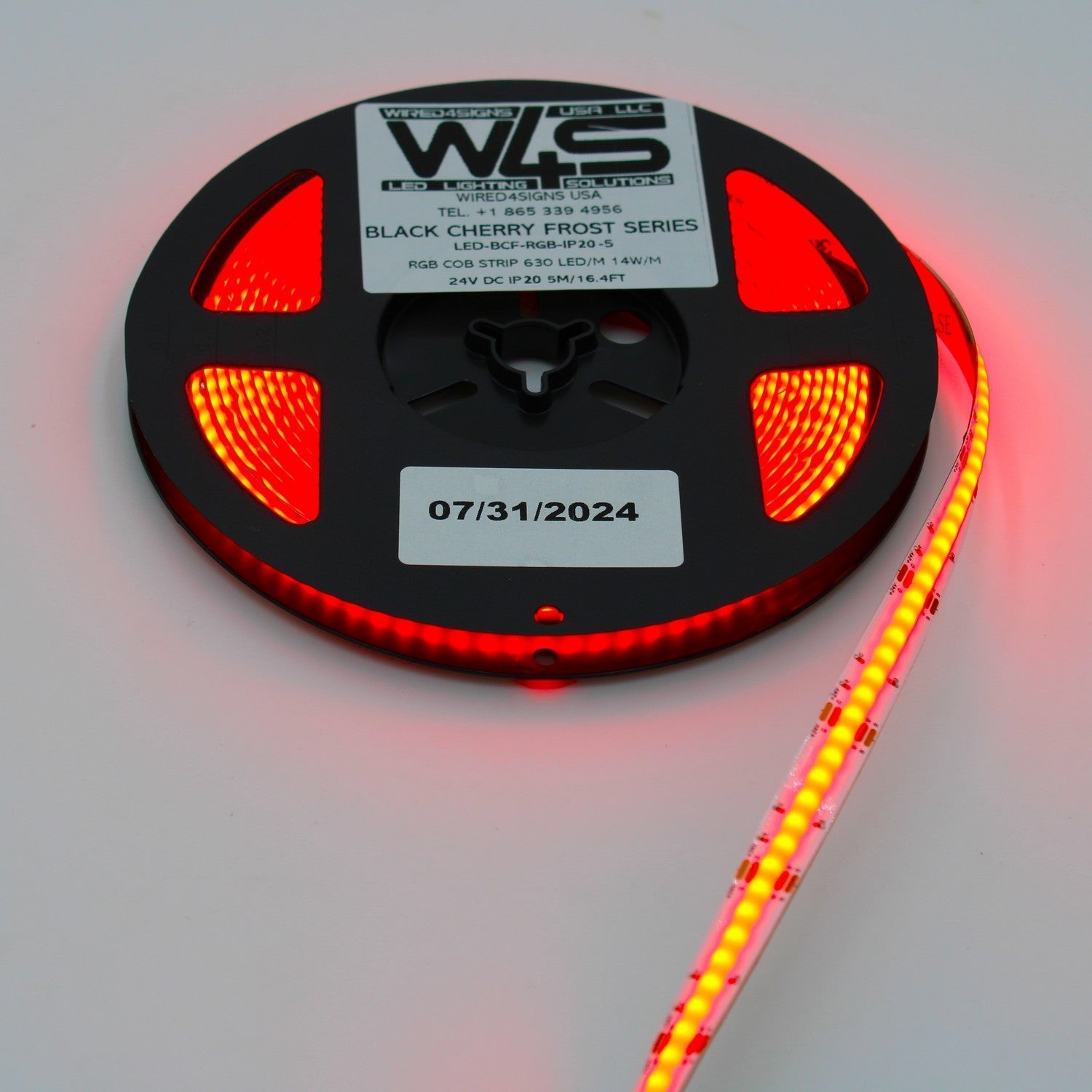 Wired4Signs Black Cherry Frost Series RGB COB LED Strip 24V IP20 Indoor