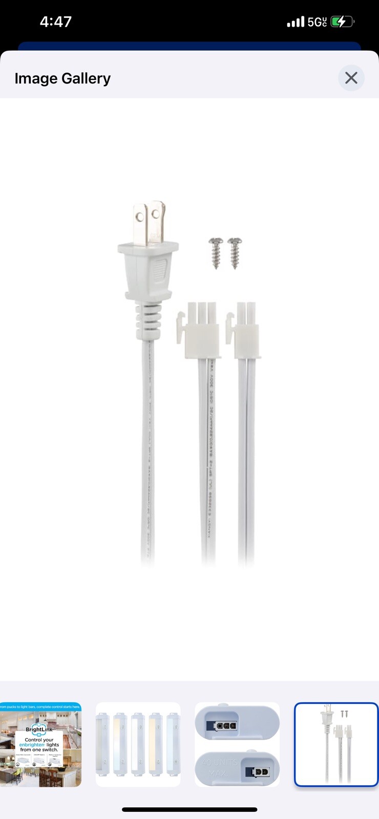 Enbrighten 12″ LED 3 Settings 413 Lumens Dimmable Linkable 38938 Plug/Hardwire✅