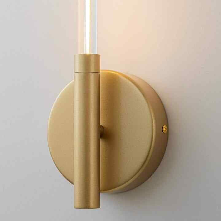 LLHZSY 16.93 in. 1-Light Gold Linear Dimmable Integrated LED Vanity Wall Sconce
