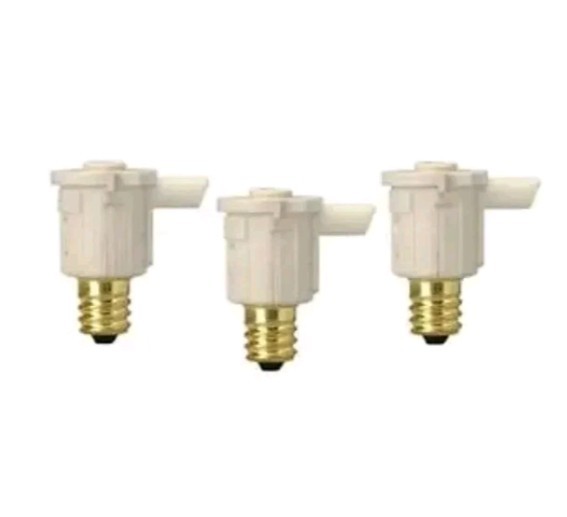 Woods Indoor Candelabra Light Sensor Control Socket 3 Pack New 75 Watt Max