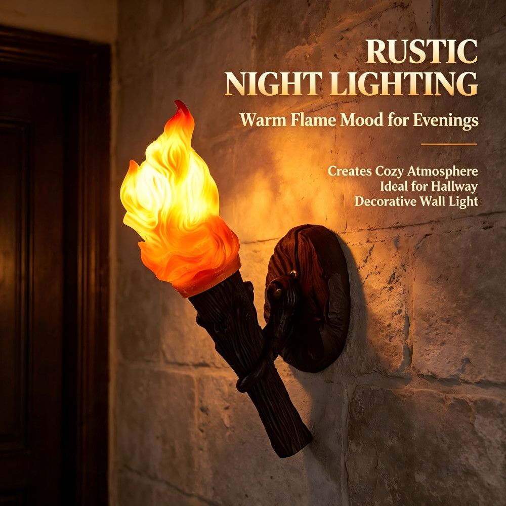 Traditional Wall Light Torch Shade Outdoor Balcony Art Deco Wall Sconce Lighting