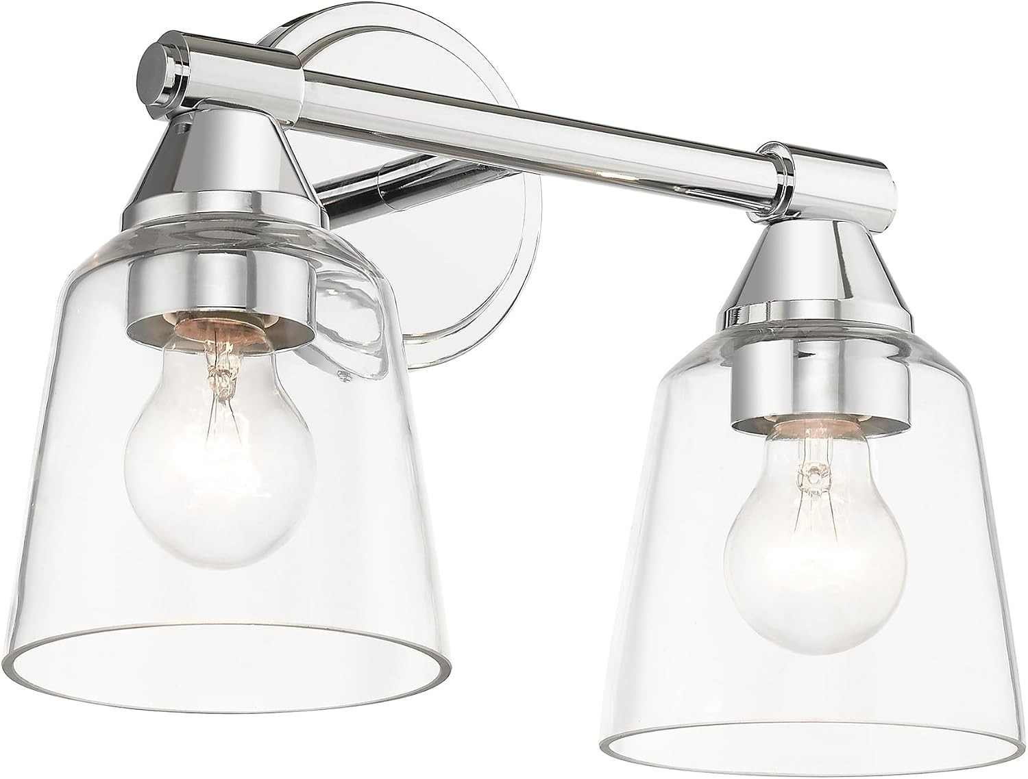 Haddington 2-Light Wall Sconce in Polished Chrome – Modern Elegance