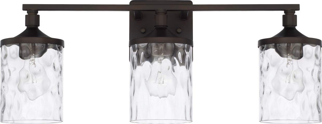 HomePlace 128831BZ-451 Colton Vanity, 3-Light 300 Total Watts, Bronze