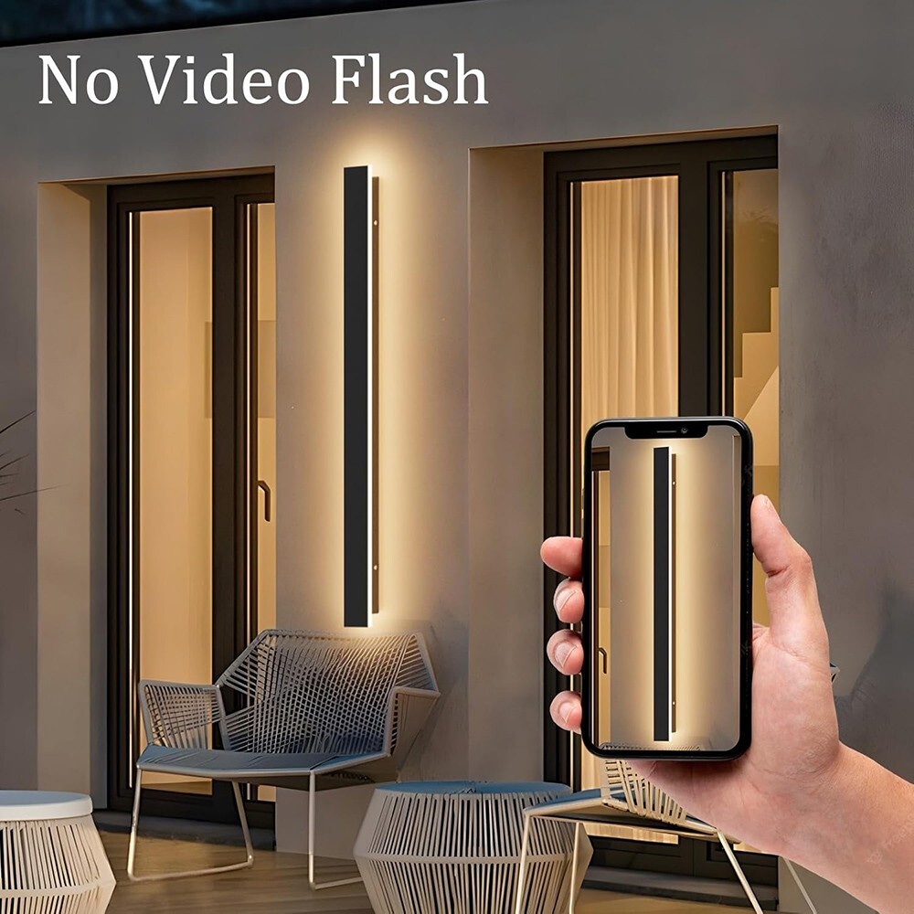 Modern Waterproof Outdoor Long Strip LED Wall Sconce Lamp 110V For Garden Porch