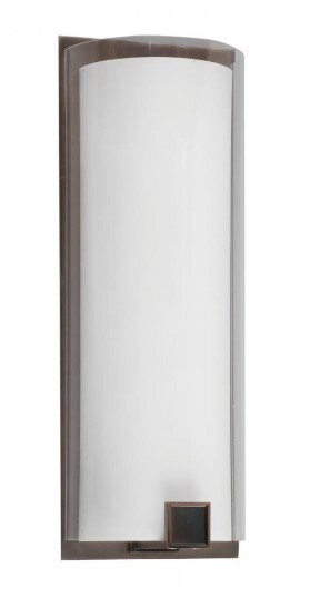 AFX- Nolan 19-inch Oakley Bronze LED Wall Sconce – Clear Outer / White defuser