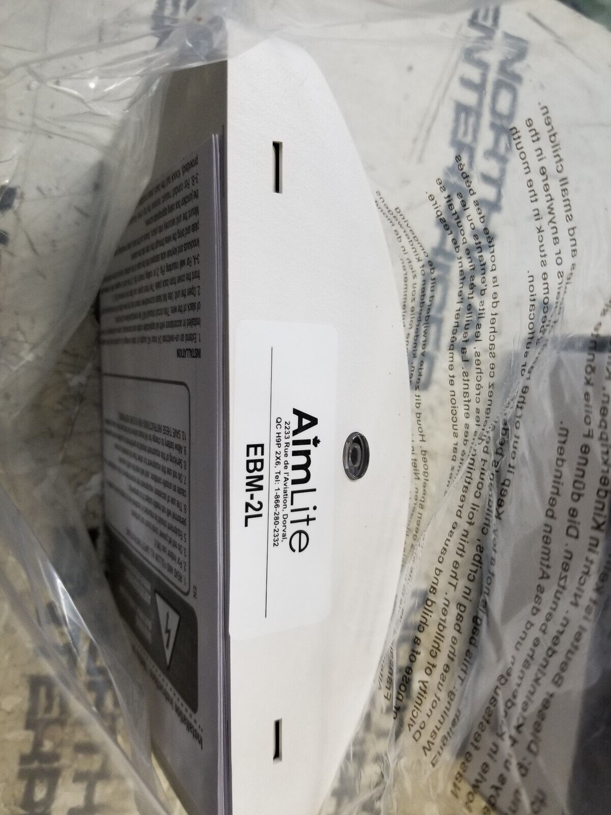 AIMLITE EBM-2L MINI BAT UNIT2HDS/1WLED2W REM CAP