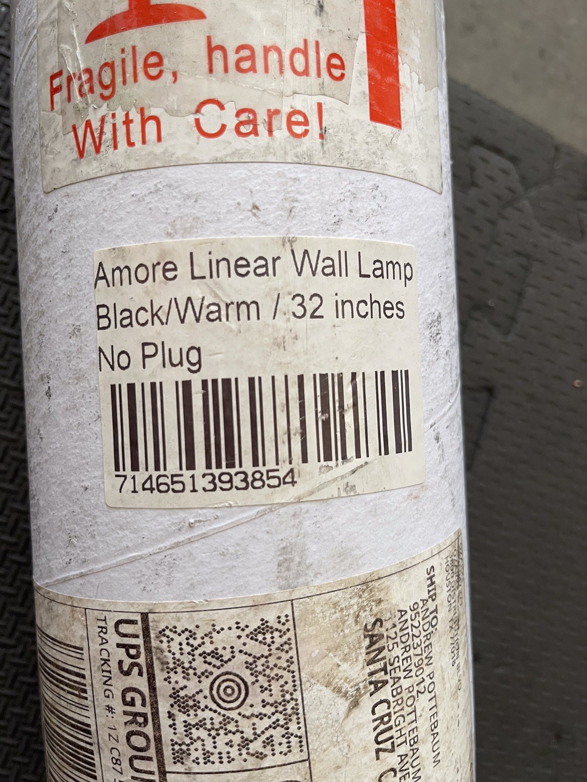 Amore Linear Wall Lamp 32”