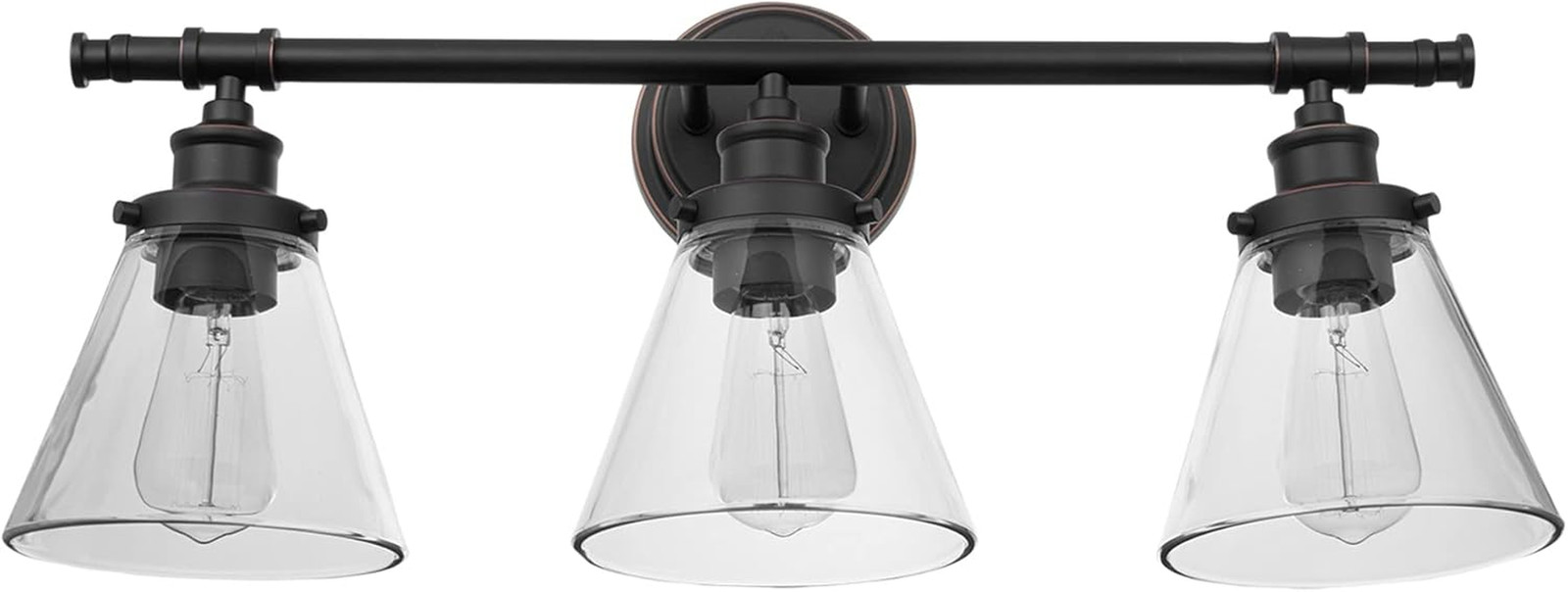 Electric 51411 Parker 3-Light Bathroom Light Fixtures, Oil Rubbed Bronze Bathroo
