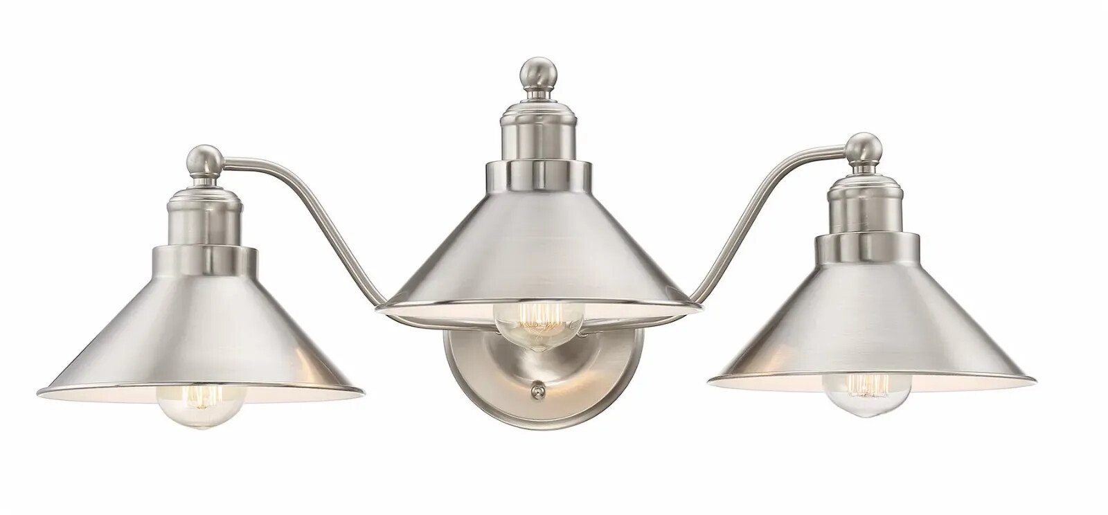 Kira Home Welton 25.5″ 3-Light Modern Farmhouse Bathroom Light BN/PN/BDB