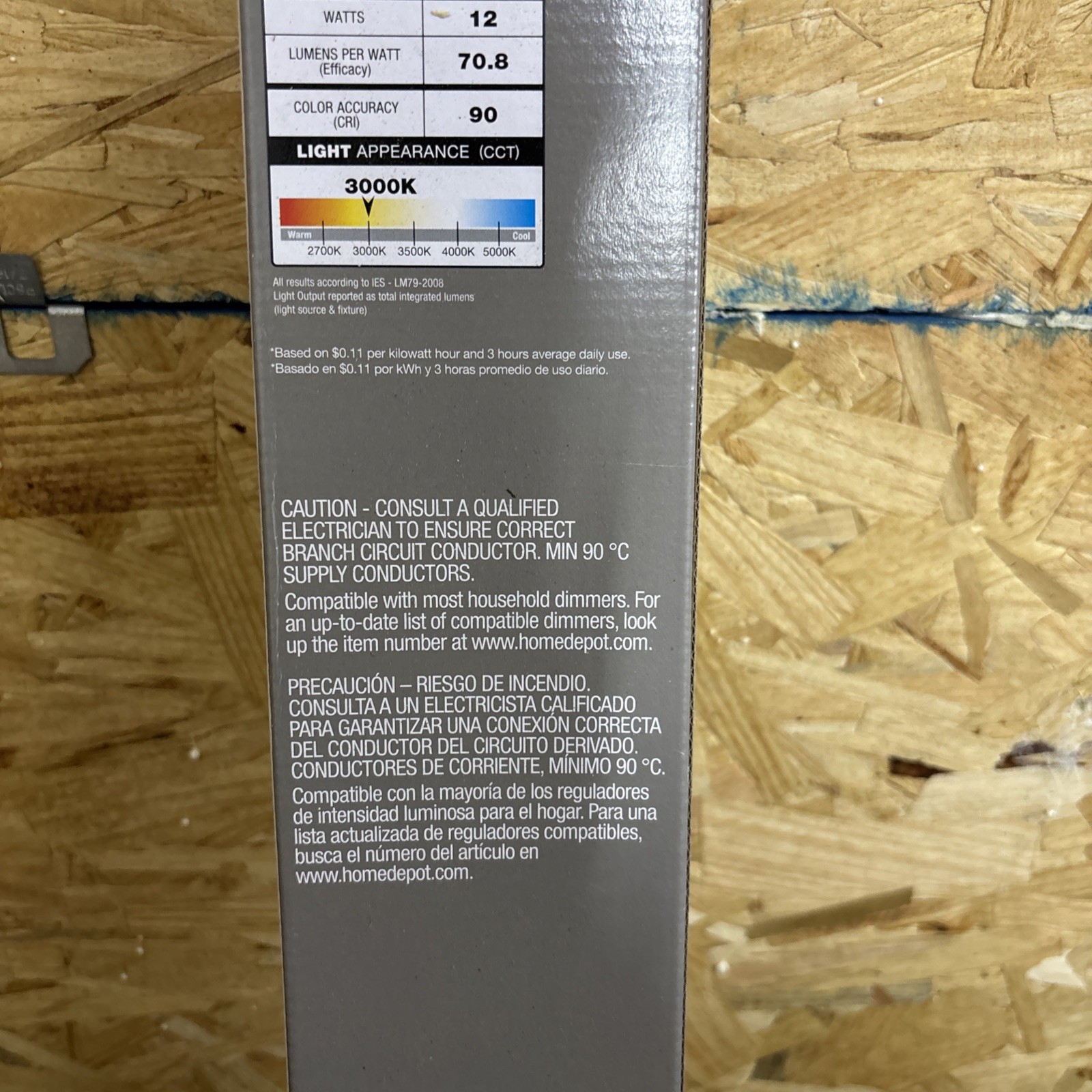 24 in Hardwired White Integrated LED Under Cabinet Light 850 Lumens 3000K