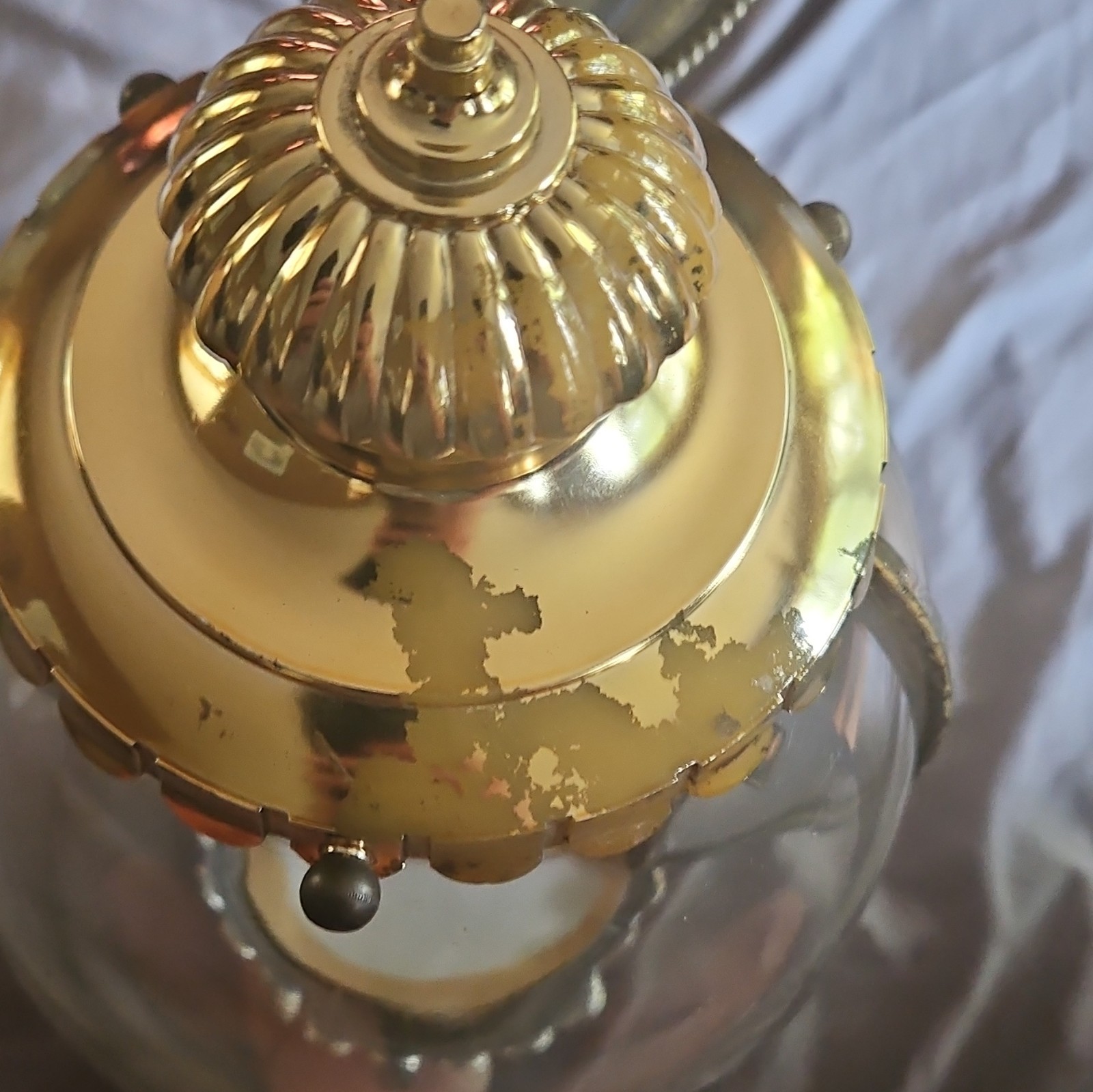 Budweiser Wall Sconce «Gold Metal» & Plastic Shade Indoor Antique Light.