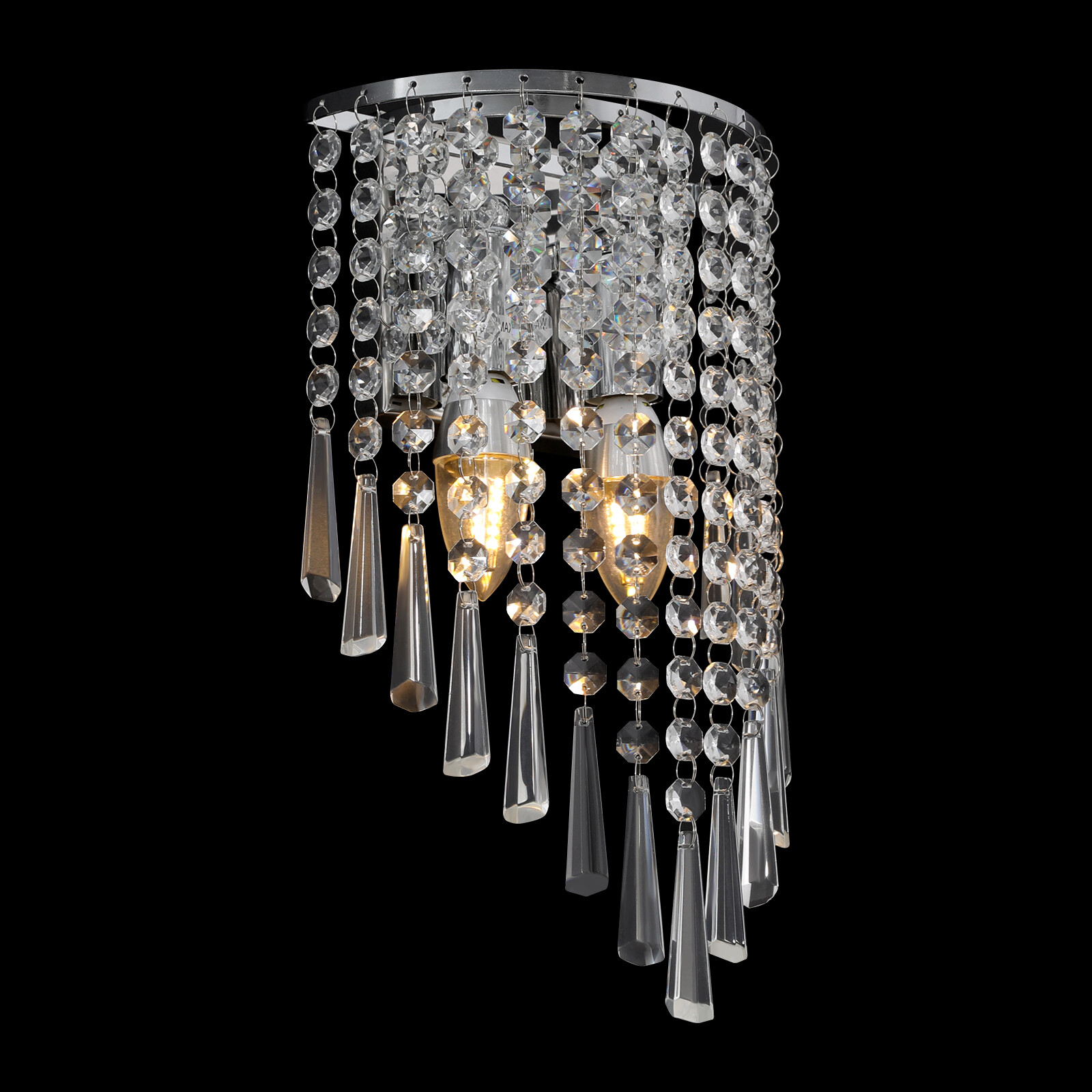 110V Wall Fixture, ‎K9 Crystal Wall Lamp, ‎Wall Mount Light With E12 Lamp Holder