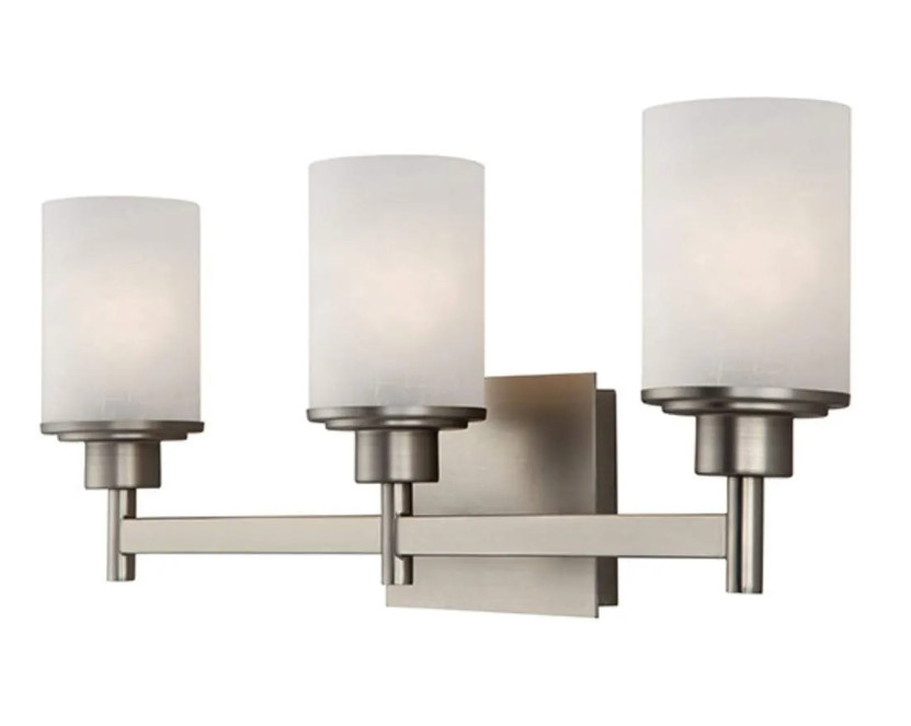 Canarm IVL408A03 Nickel Lyndi Three Light 22″W Bathroom Vanity Light