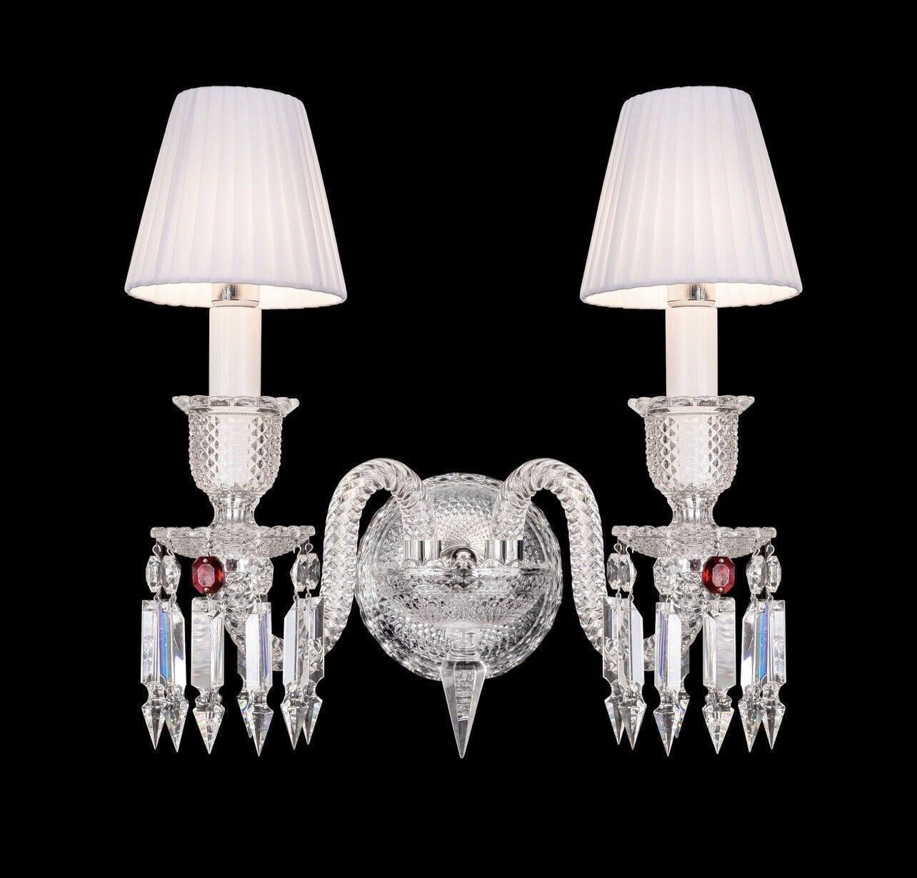 Luxury Design wall sconces 2 Light 24PB Lead Crystal High Quality Lamp