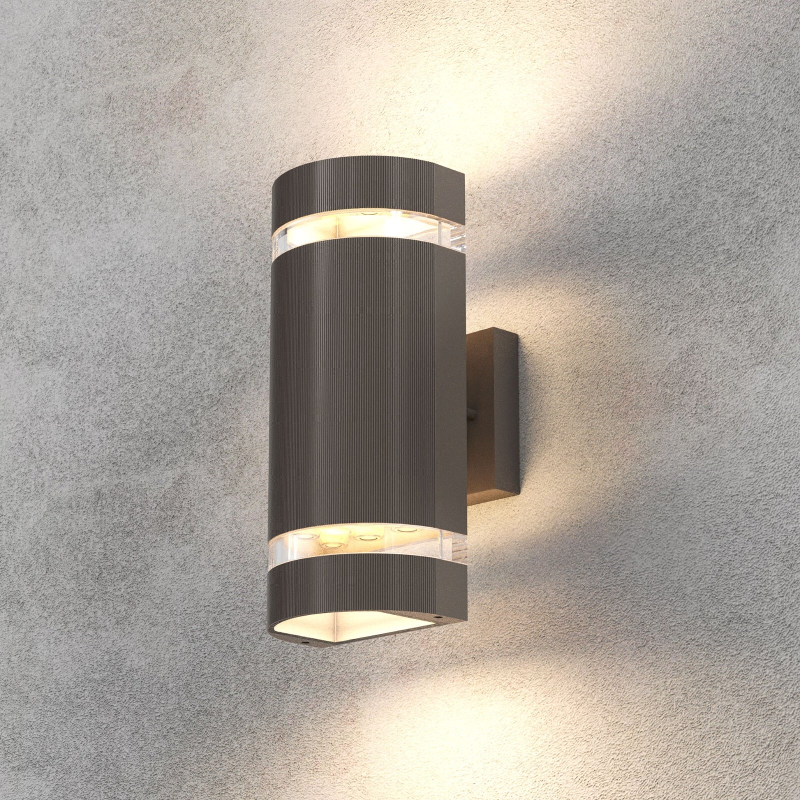 LED Up and Down Light 5 Watt Half Cylinder Indoor/Outdoor Double Side Wall Lamp