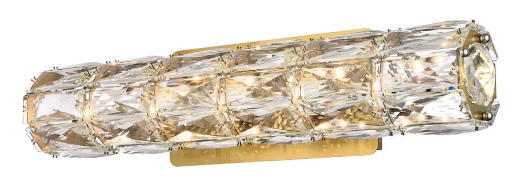 Crystal Dining Room Bathroom Hallway Wall Sconce Vanity Light Fixture 18″