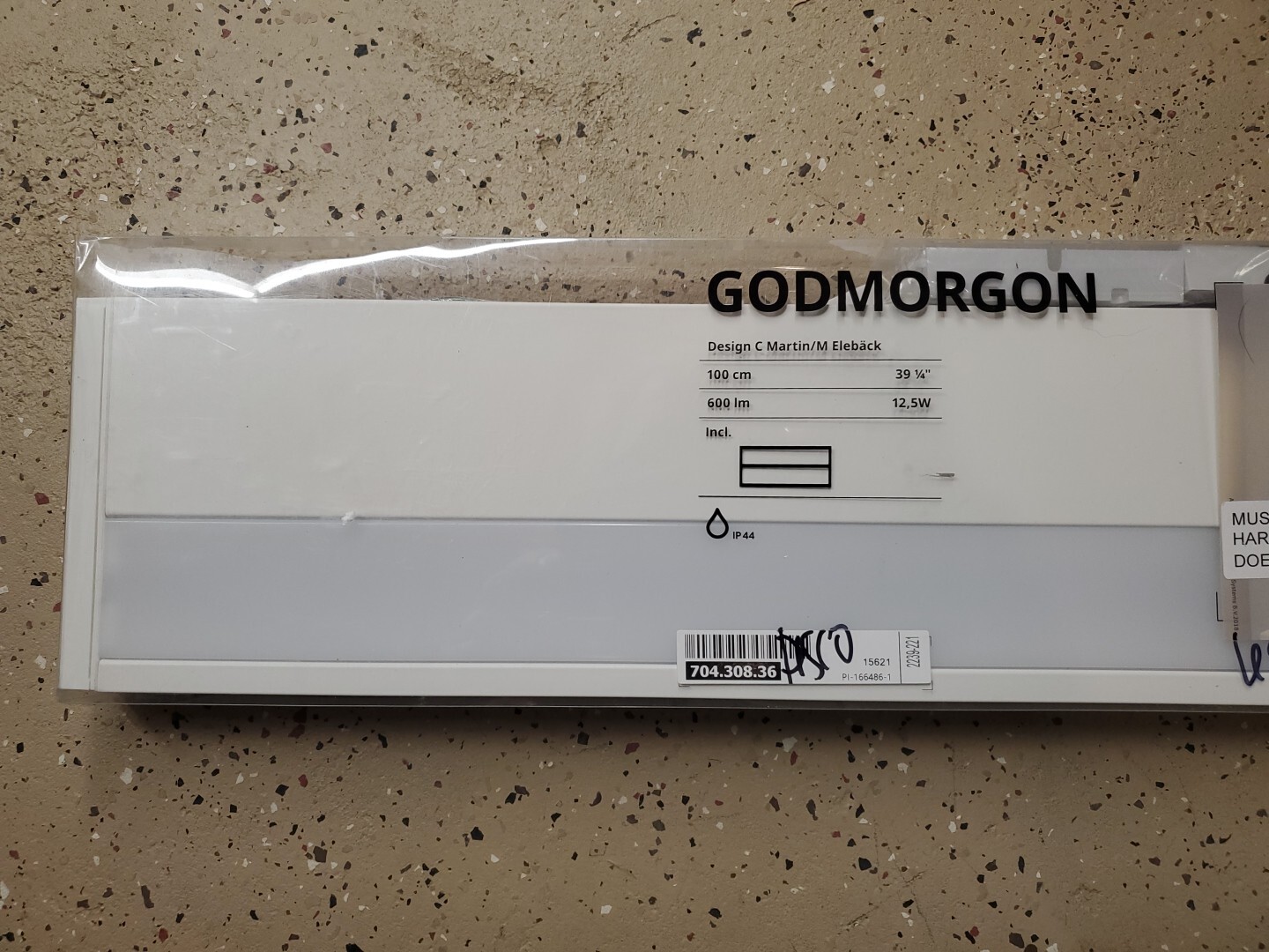 Ikea GODMORGON LED Bathroom Cabinet Light White 39 1/4″ 704.308.36 OPEN BOX