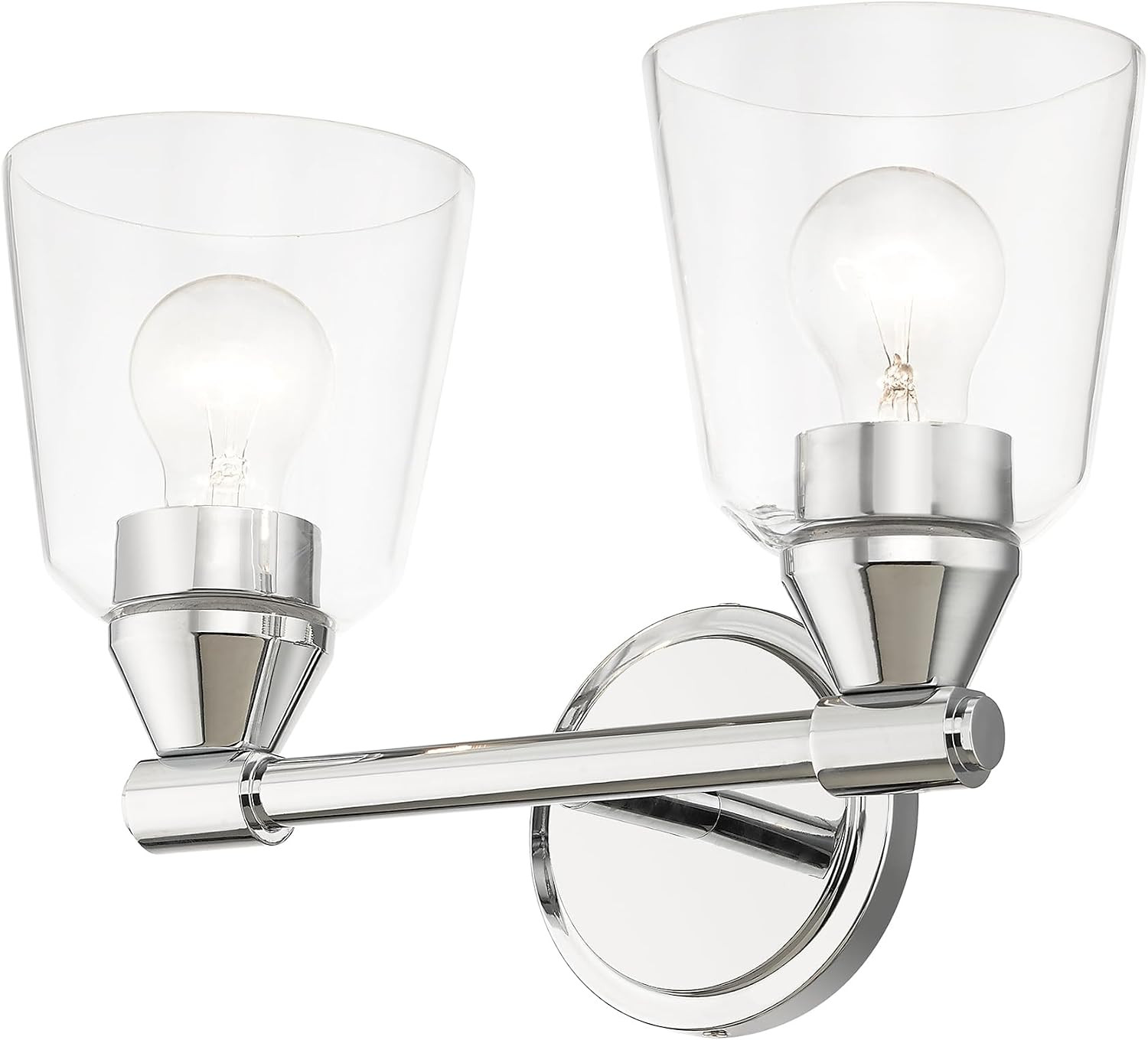 Haddington 2-Light Wall Sconce in Polished Chrome – Modern Elegance