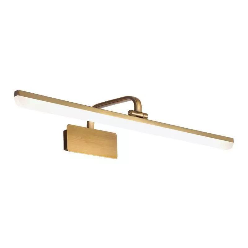 HUOKU Nimbus 15.7 in. 1-Light Brass Integrated LED Vanity Light Bar Cool White