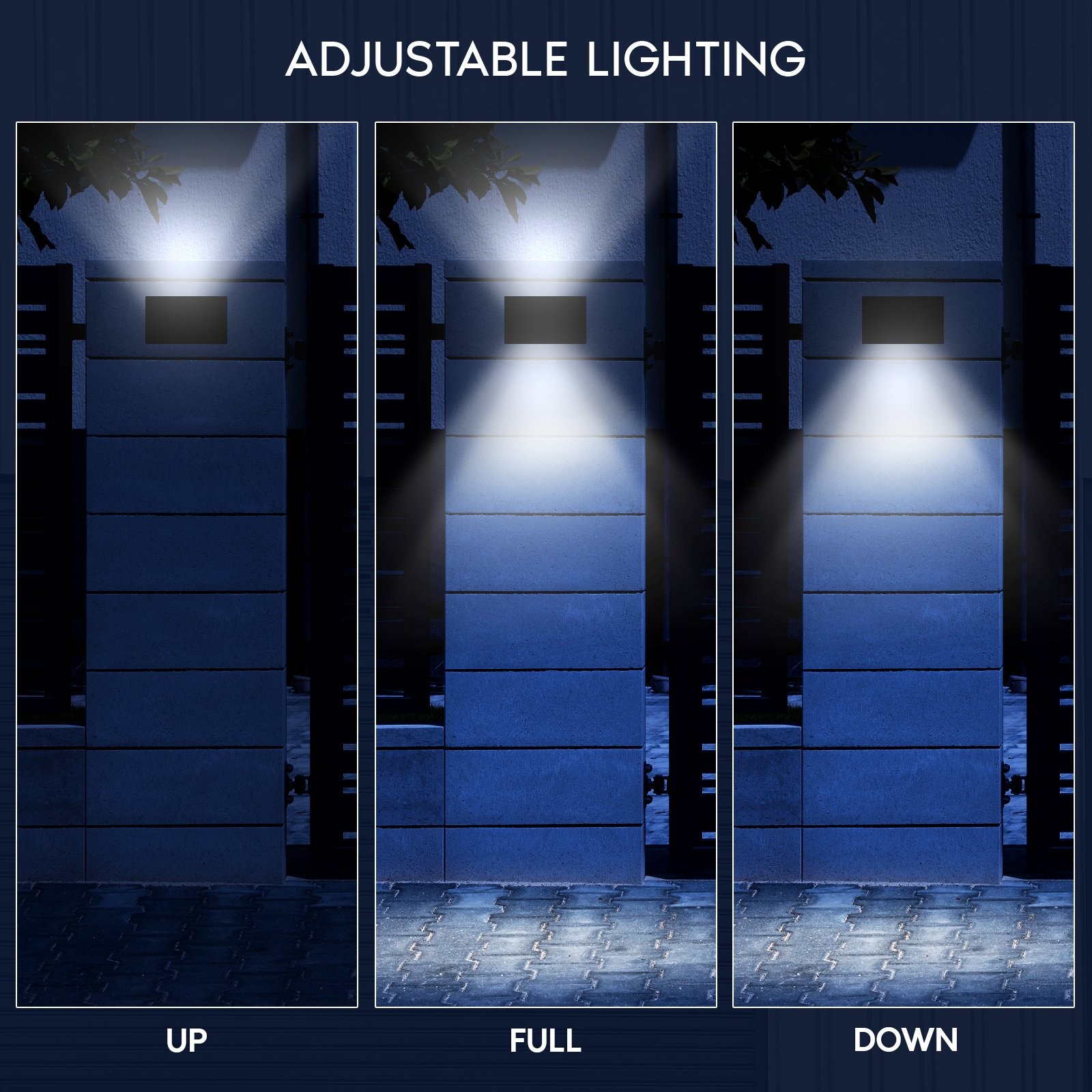 Luxrite 10″ LED Up and Down Wall Light, 5CCT, IP65, Black, 24W, 2100LM, ETL