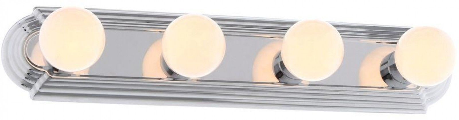 Hardwired Chrome Raceway Bath 4-Light Bar Wall Mount Vanity Fixture 24″X4.7″ NEW