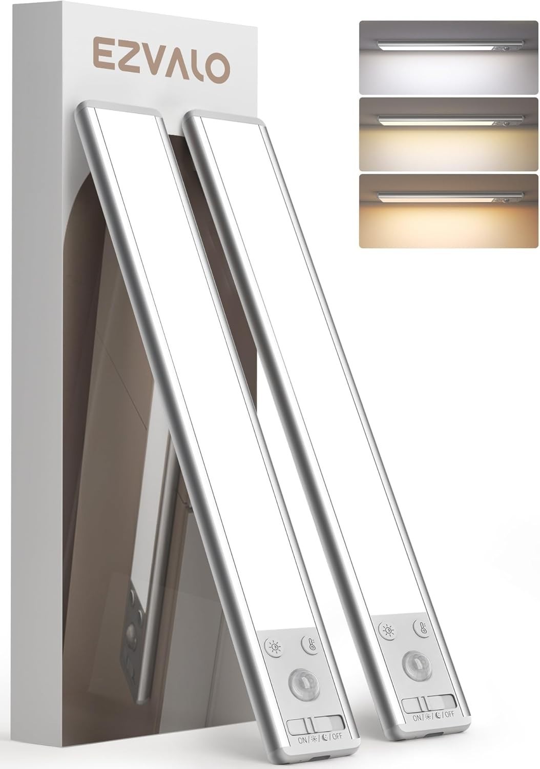 Energy-Efficient Motion Sensor Lights – 2 Pack, Perfect for Closets & Kitchens