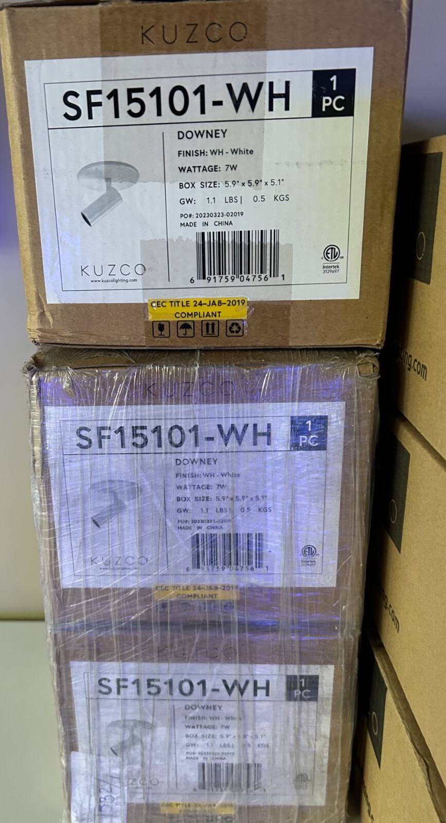 Kuzco Lighting Downey LED Semi-Flush Mount SF15101-WH