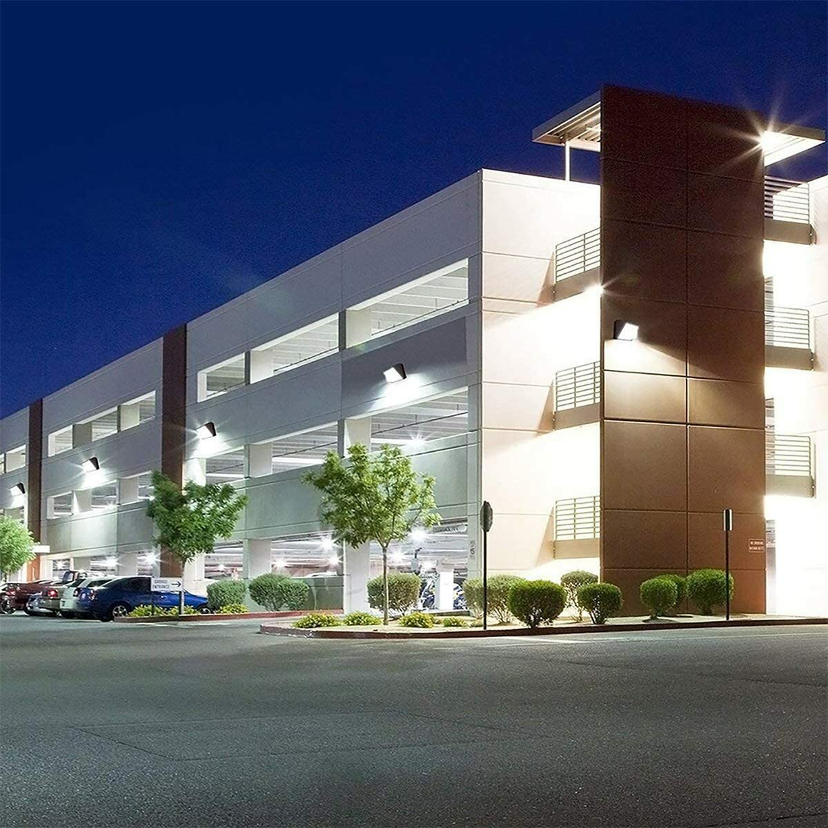 80W LED OUTDOOR WALL PACK 5000K IP65, 9,600 Lumens Glass Lens UL DLC