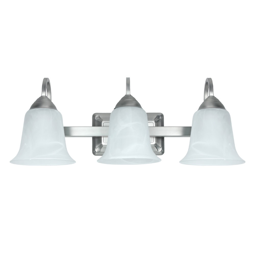 Feit 73802 Nickel 3-Light 22″W Integrated Led Bathroom Vanity Light