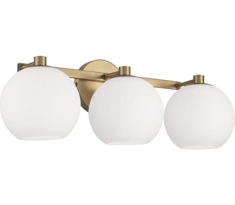 HomePlace 152131AD-548 Ansley Vanity, 3-Light 300 Total Watts, Aged Brass