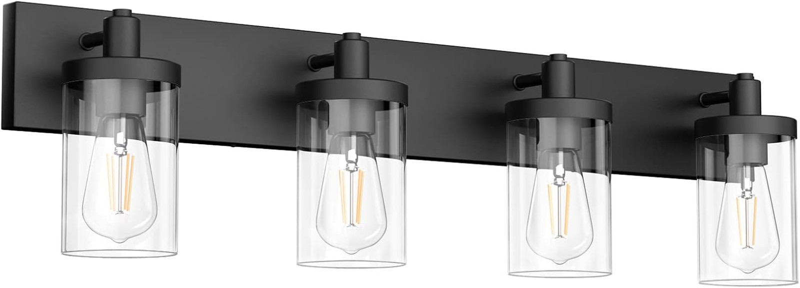 48In Vanity Light Black Bathroom Vanity Lighting Fixtures 6 Light Bathroom Light