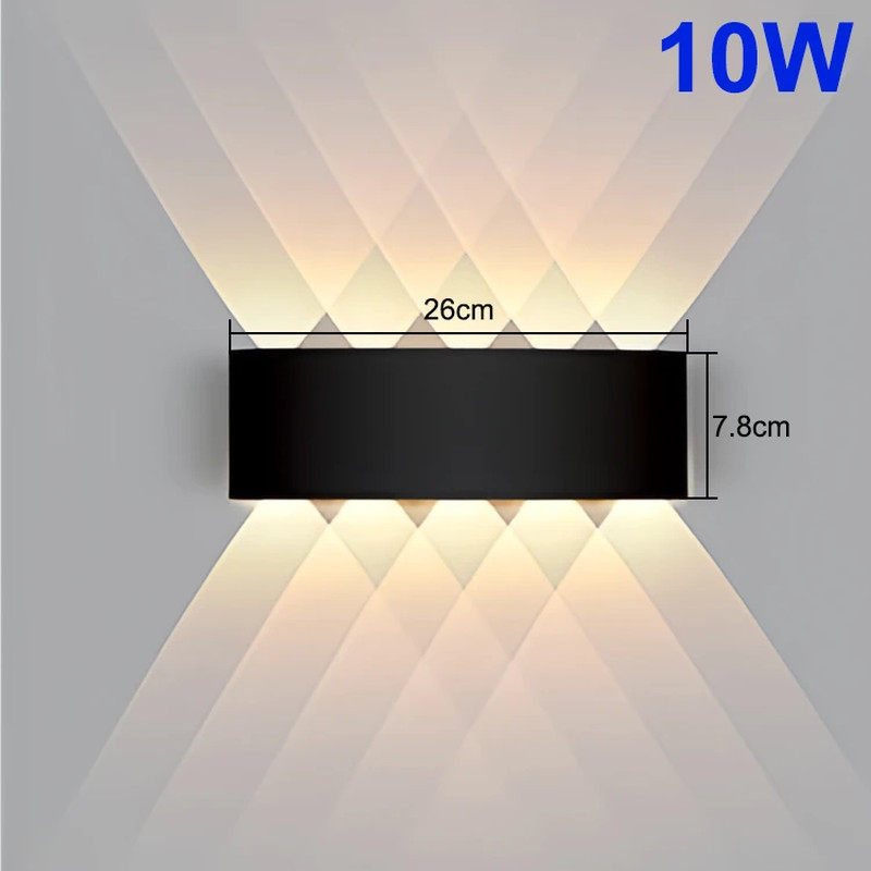 Up and down LED Wall Lamp Waterproof Interior Wall Light for Bedroom Living Room