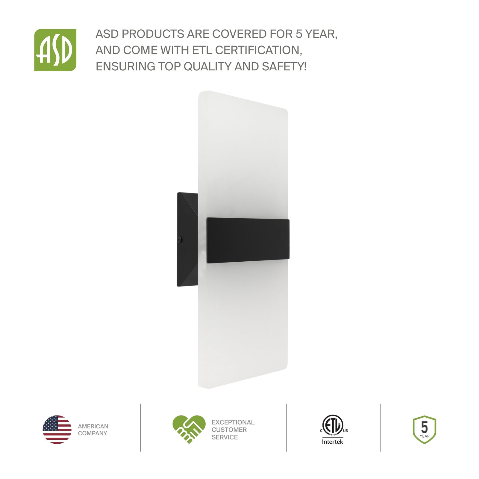 14 Inch Indoor LED Wall Sconce – 24W 2700K-5000K Dimmable Black Wall Sconce L…