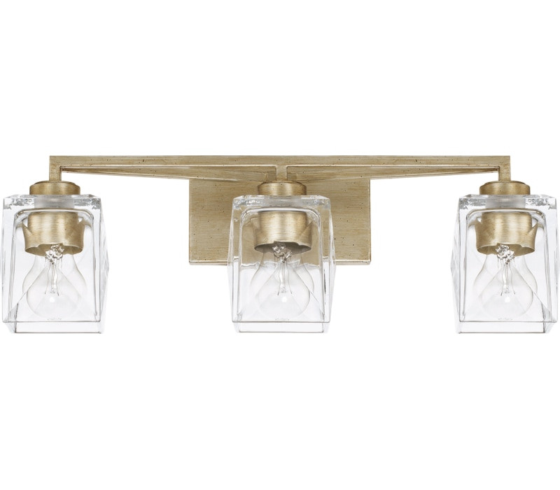 Capital 128131WG-459 Karina Vanity, 3-Light 300 Total Watts, Winter Gold