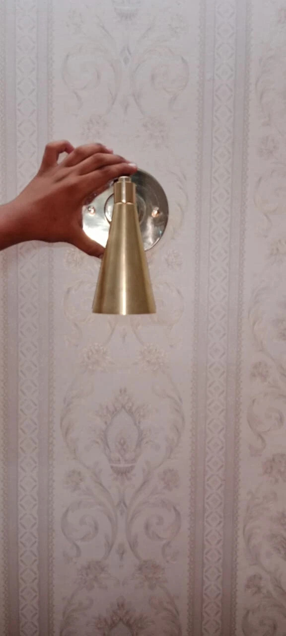 1950’s Mid Century Wall Sconce Stilnovo Raw Brass Single Reading Lamp