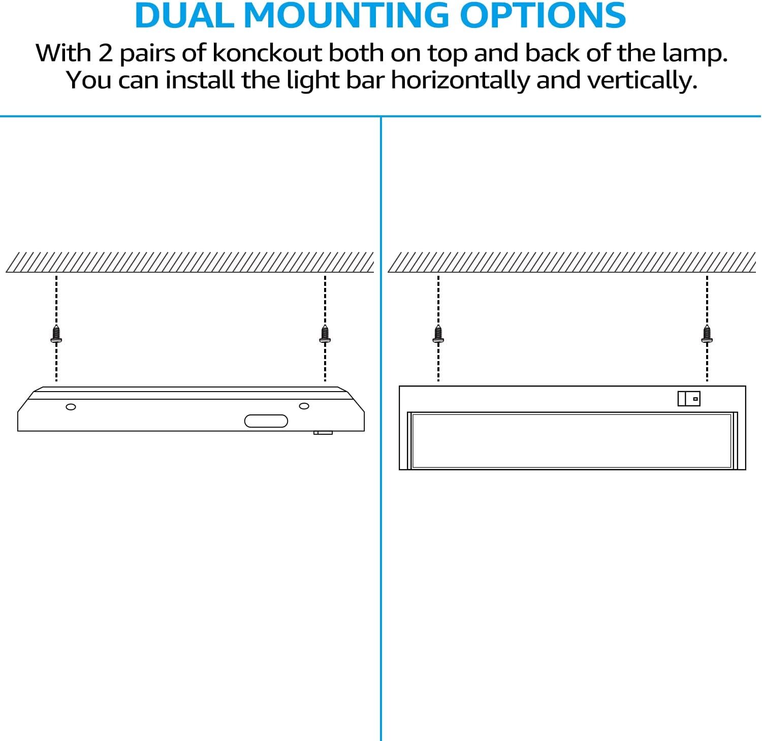 Under Cabinet Lights LED Swivel 14 Inch, Rotatable Lens, 3000K Warm White