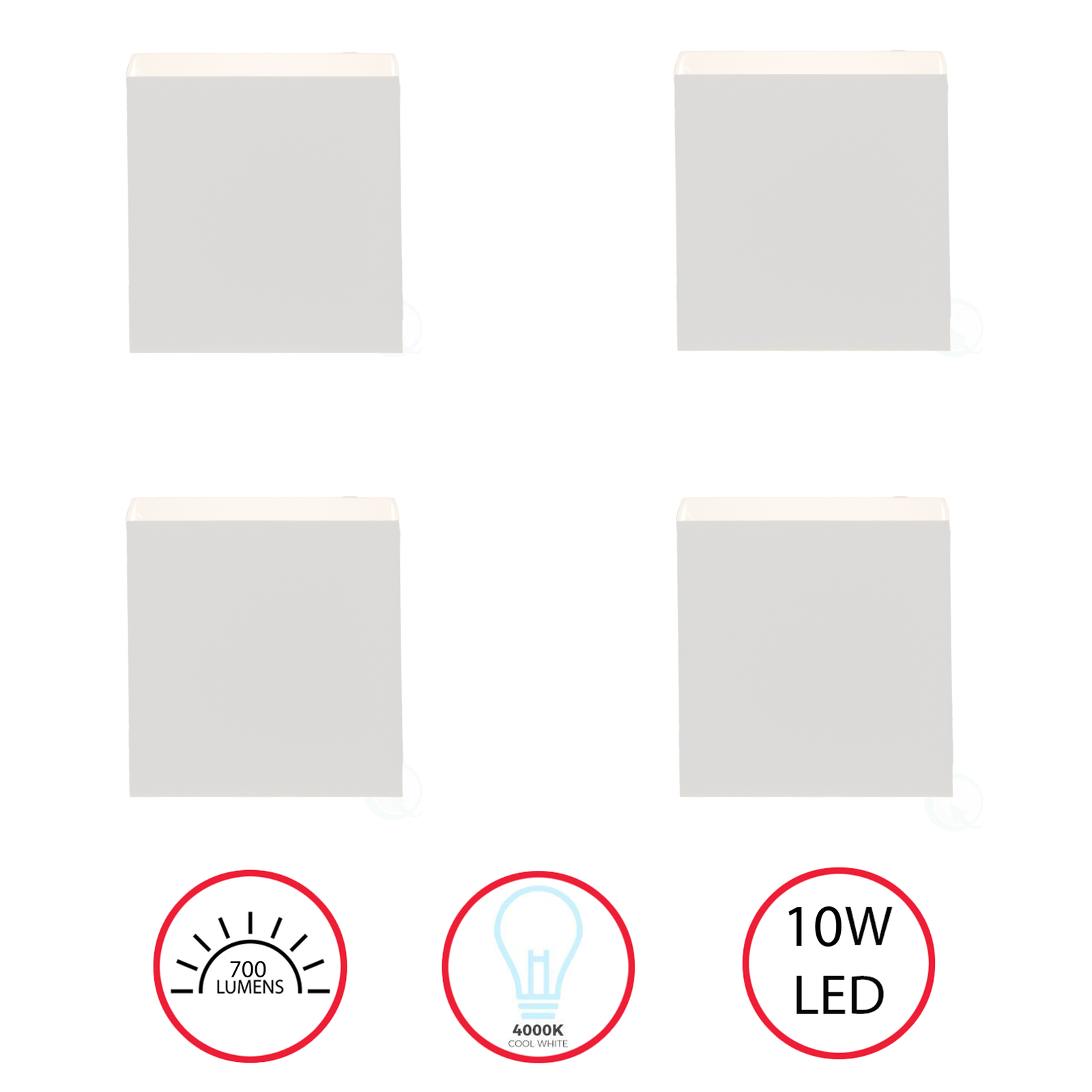 NEW Waterproof Aluminum Wall Lamp 10 Watt Cool White 4000K