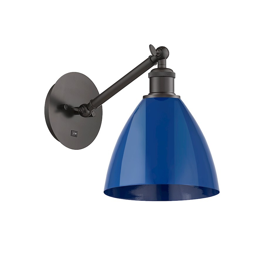 Innovations Ball P-Dome 7.5″ 1-L 318 L-LED Sconce, O/B – 317-1W-O-MBD-75-BL-LED