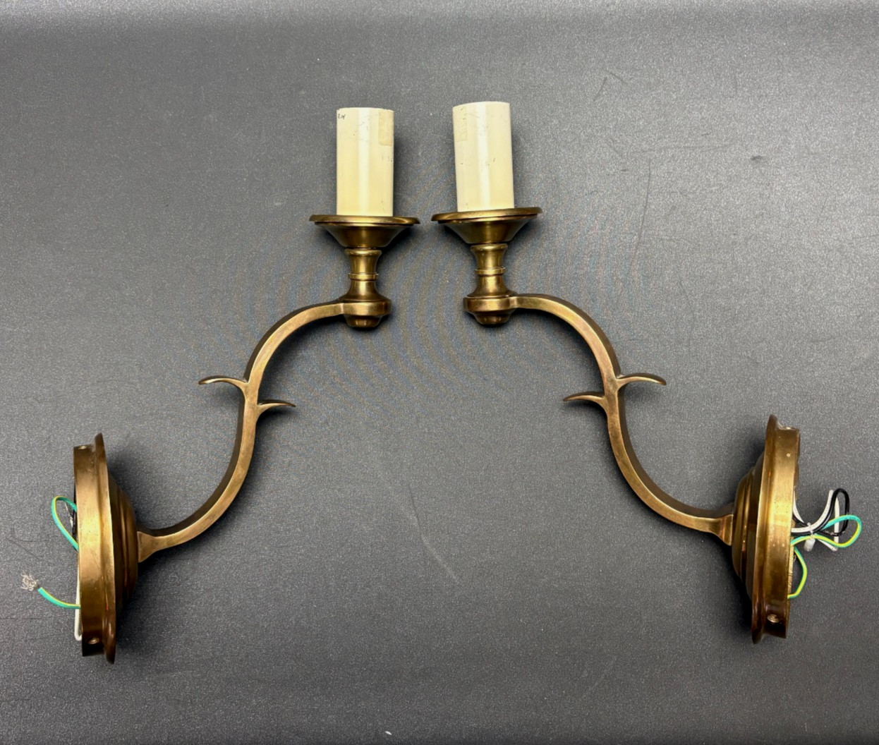 Pair of Channing Visual Comfort Sconces Hand Rubbed Antique Brass