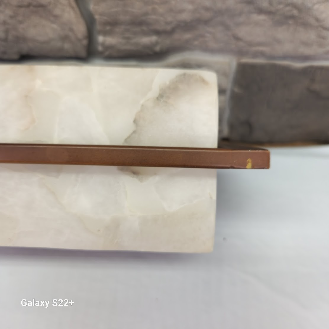 Justice Design Group BAC-9055-DBRZ Alabaster Rocks 30″ LED Vanity Light MCM