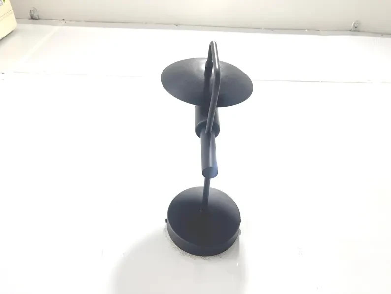 Contemporary Matte Black Wall Light – Round Contemporary Backlit Disc Fixture