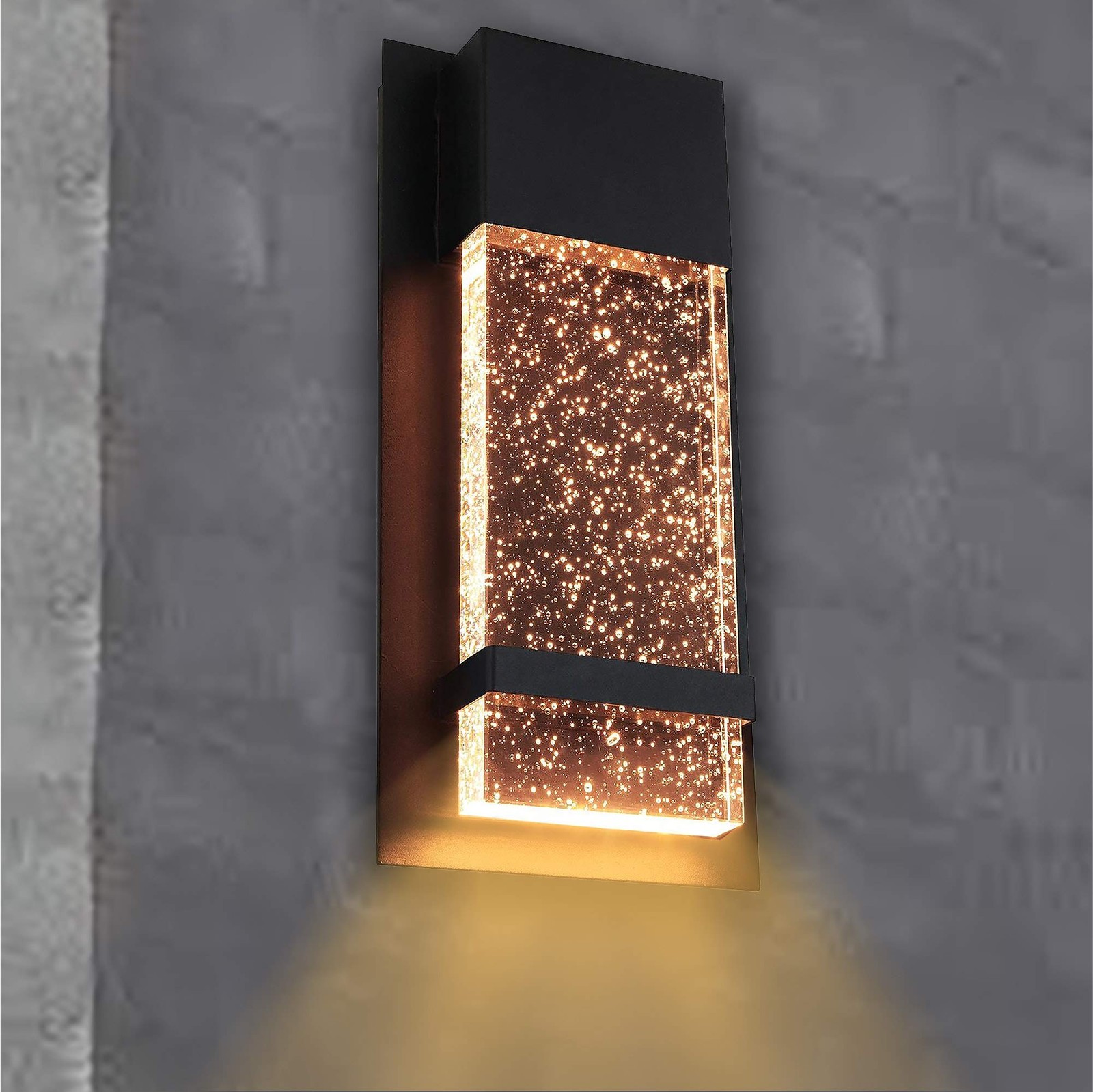 Ciata Wall Sconce Integrated LED Reflects Warm White Lighting Through Bubble