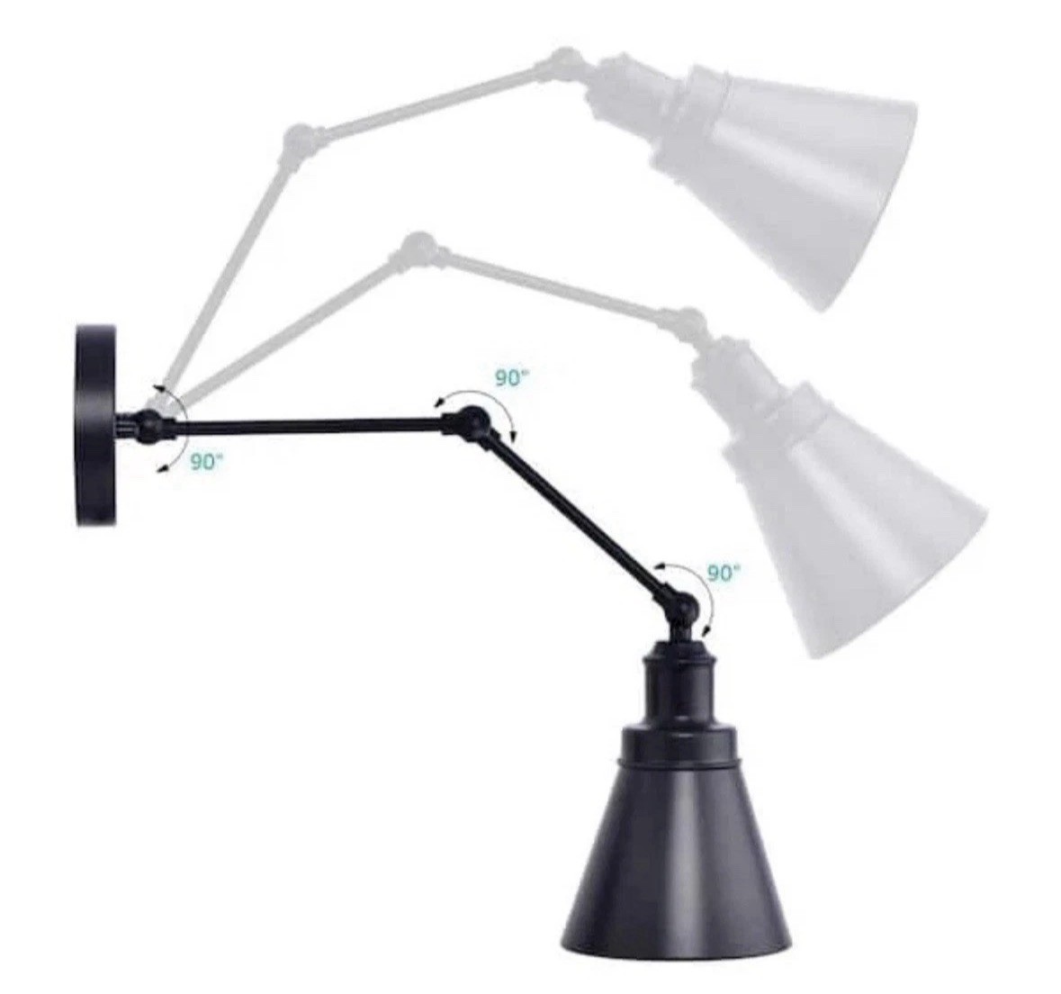 Hampton Bay Stonedale 1-Light Wall Sconce 1007 427 384 Matte Black
