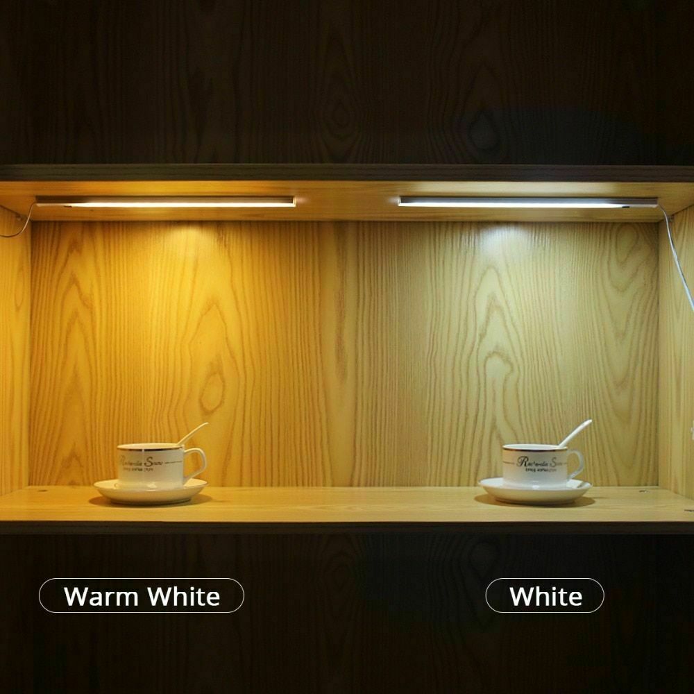 3/4/5 Pcs LED Under Cabinet Light Kitchen Shelf Counter Light Hand Sensor Lamp