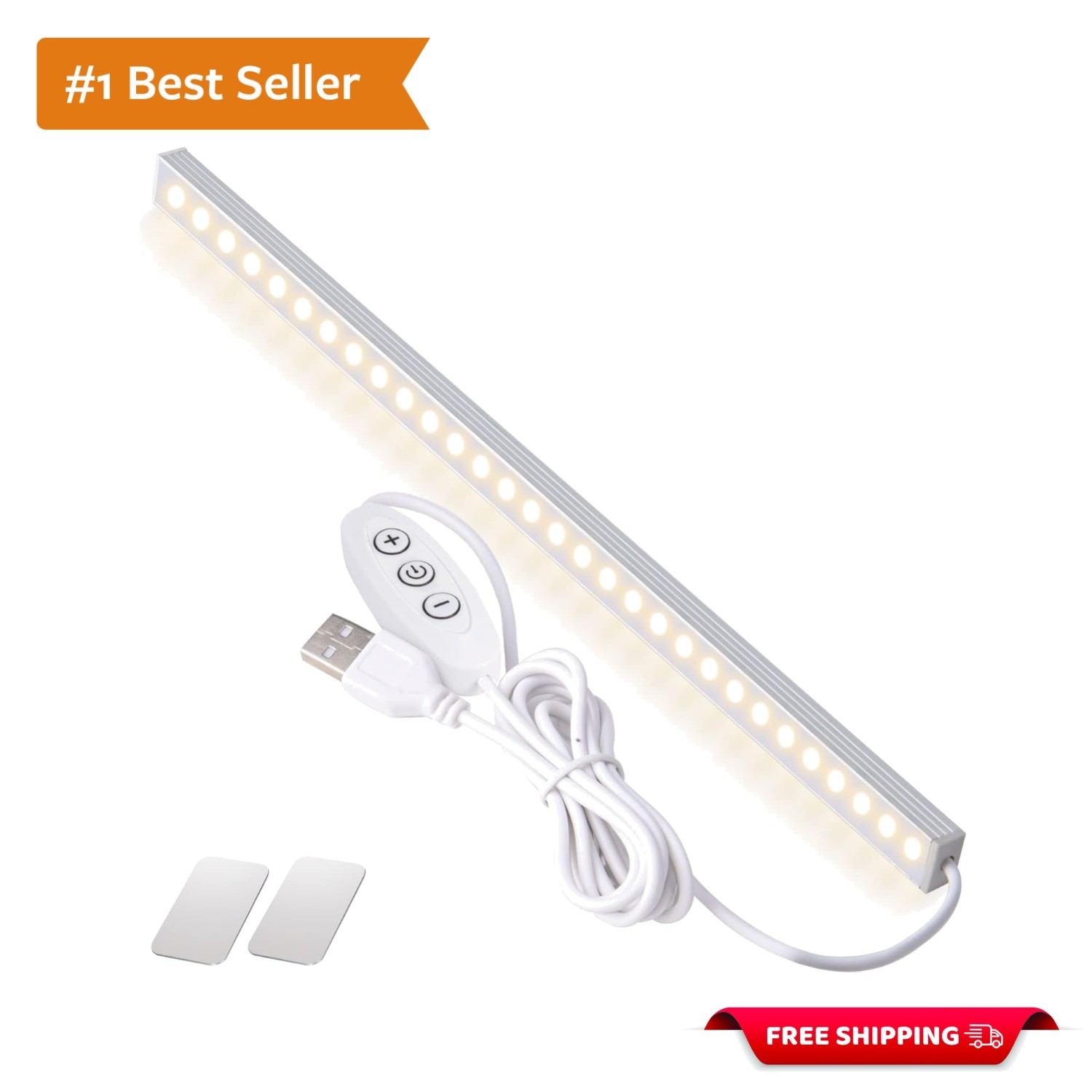 Tool-Free Mount Dimmable 12″ LED Strip Light – Perfect for Kitchens & Workspaces