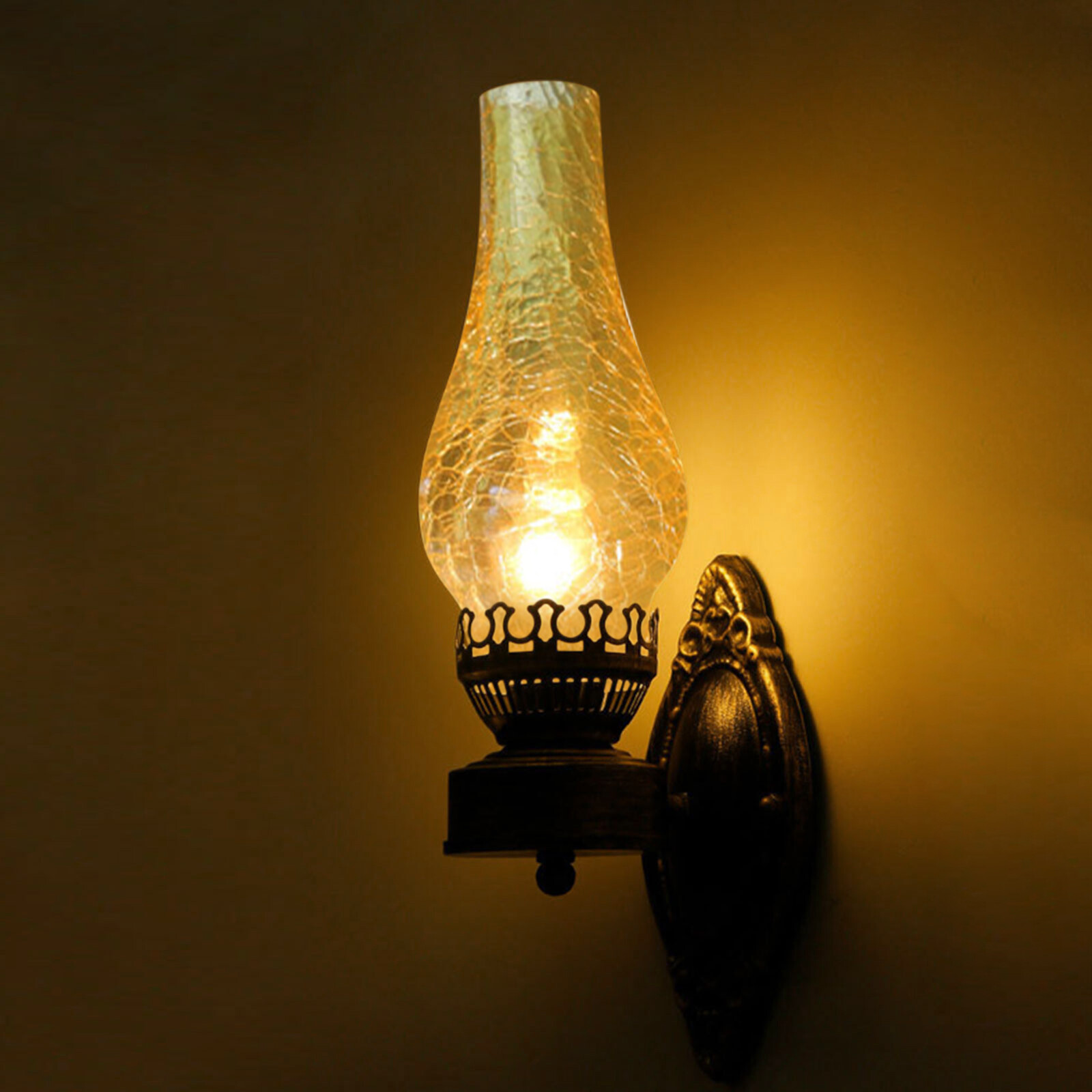 Vintage Industrial Wall Sconce Light Iron Glass E27 30W for Corridor